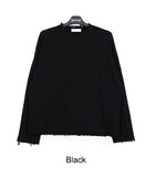 Rattie Damage Ribbed Knit Long Sleeve