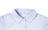 Torren Cap Sleeve Collar Short Sleeve Blouse Shirt
