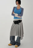 SIDE STUD FLARE DENIM