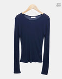 Tenon Tencel layered long-sleeved T-shirt