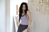 Two-tone lace sleeveless