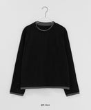 [BAONHAUS] Gilmove Layered Color Matching Long Sleeve Tee