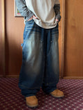 Double Knee Walk Carpenter Balloon Denim