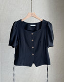 Milia Heartneck Puff Short Sleeve Jacket