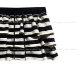 Pierre Stripe Set-up Flare Skirt