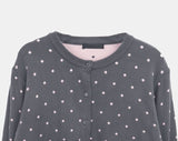 Vda Dot Color Matching Knit Cardigan