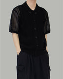 Rian linen collar cardigan