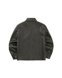 Mini Leather Snap Jacket