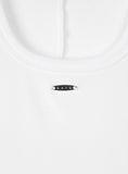 [mnem] Metal Logo Rib Tank