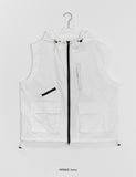 [Unisex] iie Pocket Nylon Hooded Vest