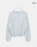 Pimu Basic Round Neck Loose Fit Long Sleeve Knit Cardigan