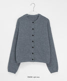 Roheki Basic Round Wool Knit Cardigan