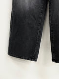 Dirk Black Denim Washing Wide Denim Jeans