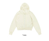 COMFY KNIT HOOD ZIP-UP