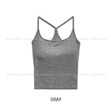 [U-BASIC] Comi Ribbed Y Sleeveless (+with cup)