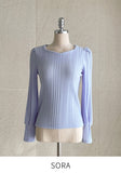 Spring Ersa Heart Neck Ribbed T-Shirt