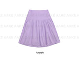 POP BUTTON MIDI SKIRT