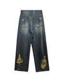 [LAN ARCHIVE] Destroyed Wide Denim Pants