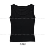 [U-BASIC] Daily Solid Crop Sleeveless