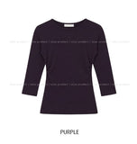 Heez Basic Round Three Quarter Long Sleeve