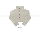 BOCASHI HIGH-NECK CARDIGAN