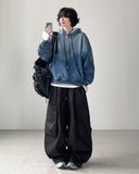 Martina Washing Denim Hoodie