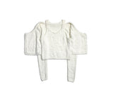 Kendi Angora Knit Sleeveless Cardigan