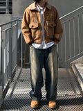 Chalk Dirty Washed Wide Denim