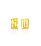 Triple Silver Cutout One-Touch Earrings S