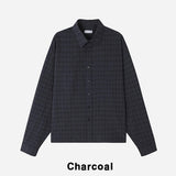 Crudy wrinkle check shirt