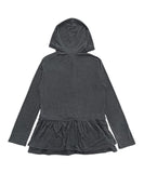 FRILL SLEEVE HOOD T