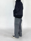 Wide fit real wide denim jeans