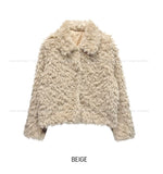 Titi Shearling Crop Fur Jacket