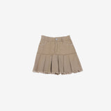 Bimo Damage Pleated Skirt