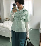 FRILL LAYERED SHIRT