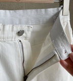 Haibeul Cotton Wide Banding Denim Pants