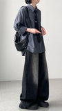 Well Slab Curve Wide Denim