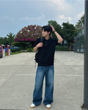 Three linen collar knit