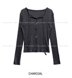 Mood Strap Ribbed Cardigan