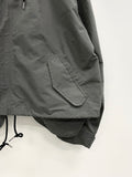 Stiek Nylon Over Pocket Cropped Military Jacket