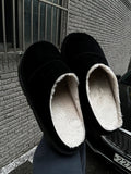 Couple boa fur slippers (height +5cm)