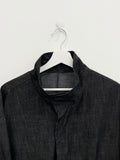Washed denim blouson jacket
