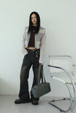 Line washed denim