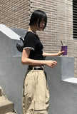 ROSE LACE HALF T