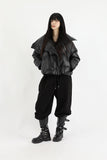 Bio strap long leather boots