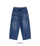 FRONT POCKET WIDE DENIM