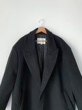 Hidden Maxi Long Black Coat