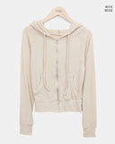 Duan Soft Wool Hood Zip-Up