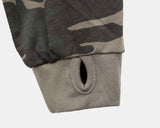 Arca Off-Shoulder Camo Warmer Long Sleeve T-Shirt