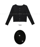 MIX BUTTON CARDIGAN